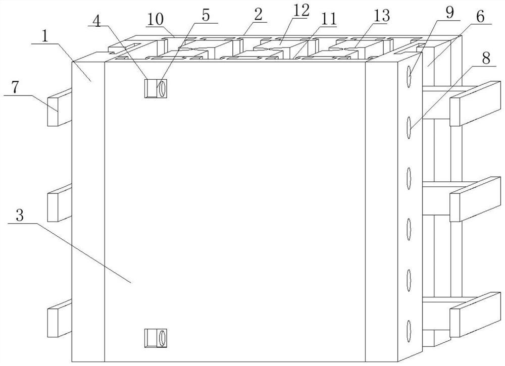 Fabricated building prefabricated slab capable of rapidly installing pipelines