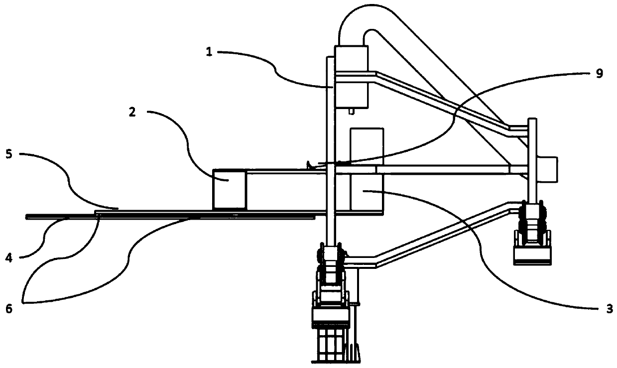 Proton radiotherapy frame with imaging equipment