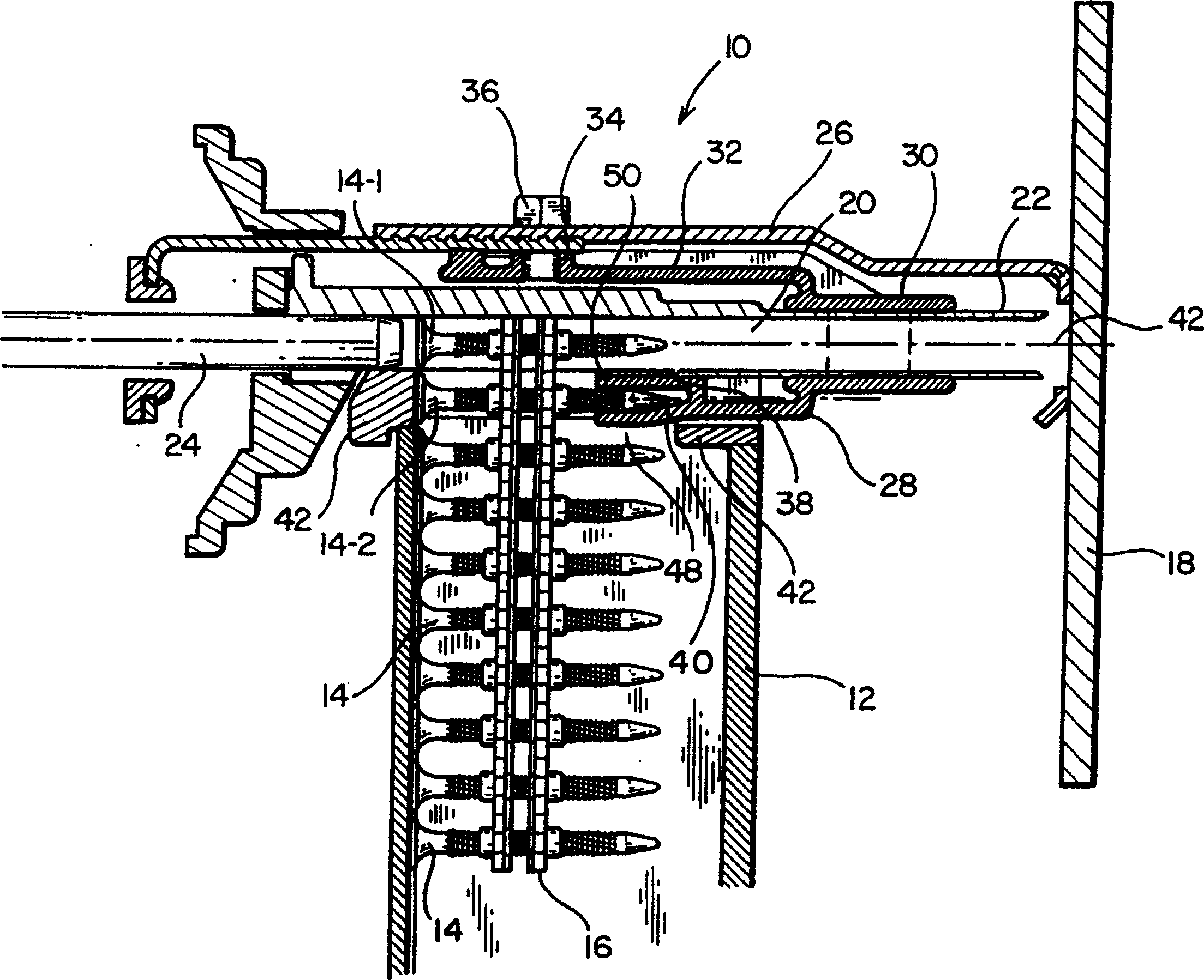 Telescopic supporter for driving tool of fastening component