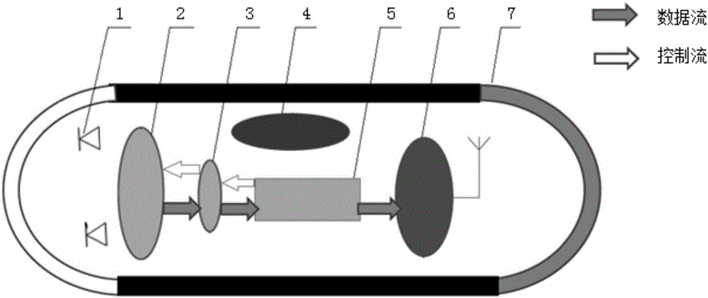 Digital image capsule detection system based on excited luminescence imaging