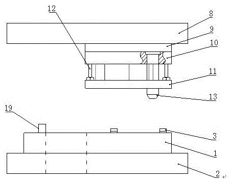 A shielded grounding card card body mold