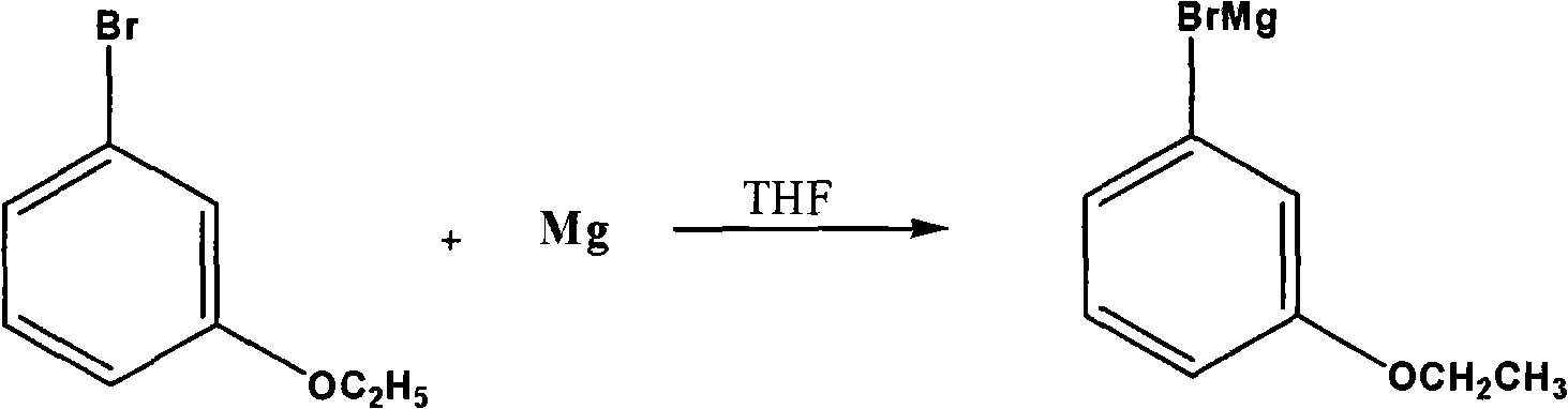 Method for synthesizing tri(m-ethoxyphenyl)bismuthine