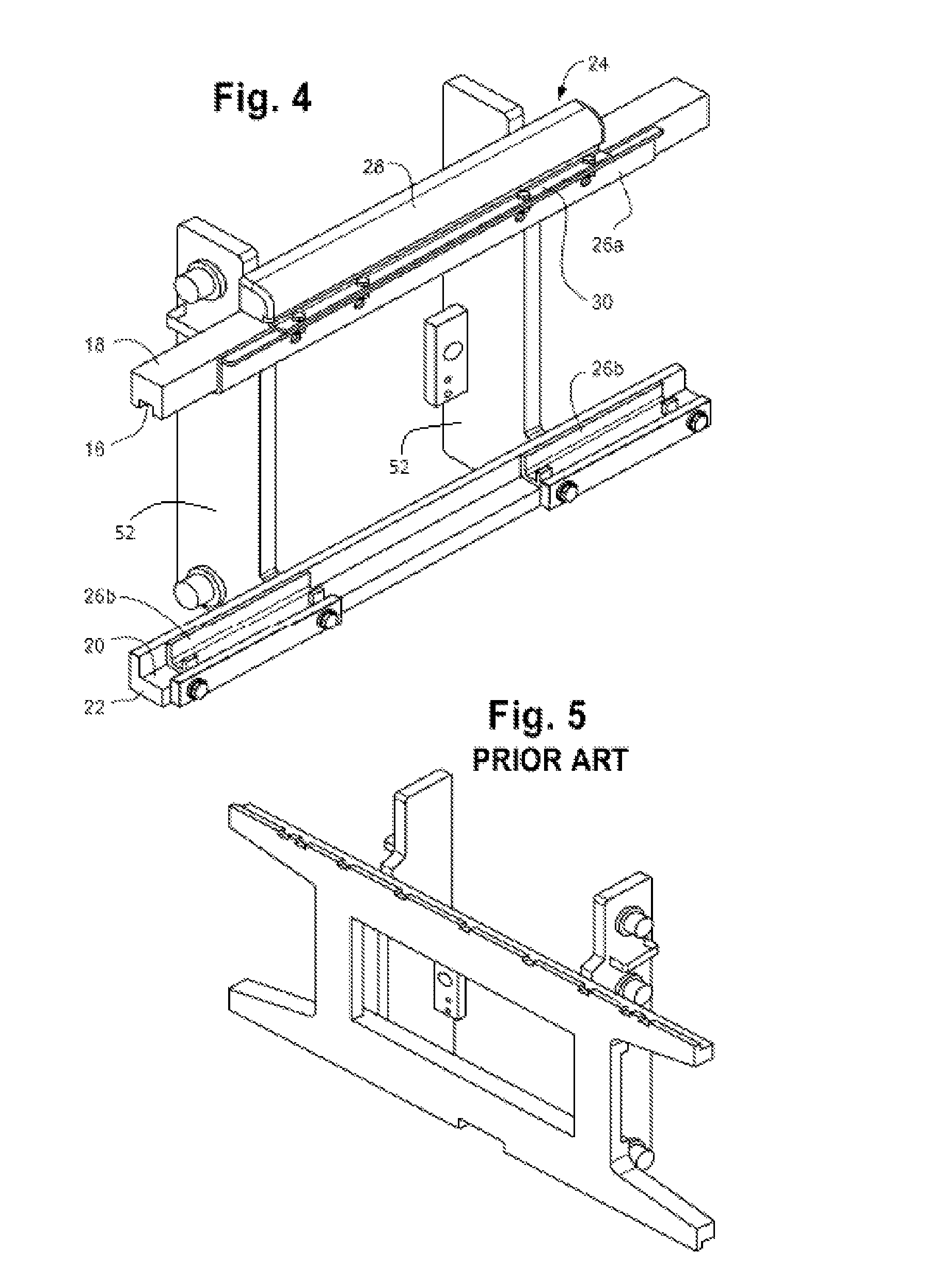 Reduced load offset loss integrated lift truck attachment