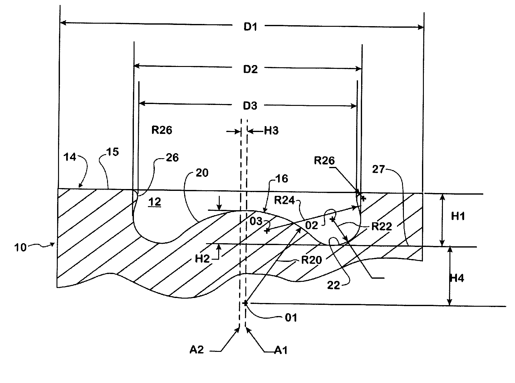 Combustion Chamber with Double Convex Surfaces and Double Concave Surfaces