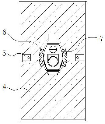 Automobile key battery mounting groove detection equipment with dust removal structure