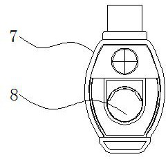 Automobile key battery mounting groove detection equipment with dust removal structure