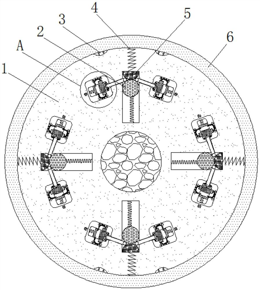 Conveying and flattening device based on clothing fabric dyeing