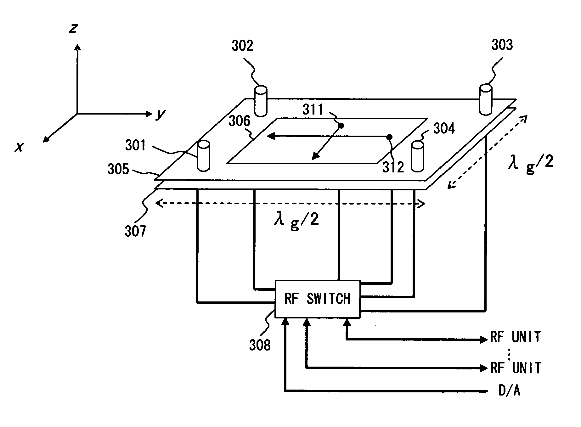 Antenna apparatus for multiple input multiple output communication