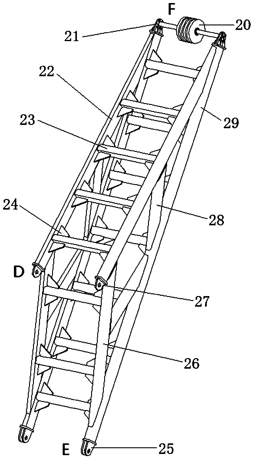 Wedge frame and dynamic compaction machine