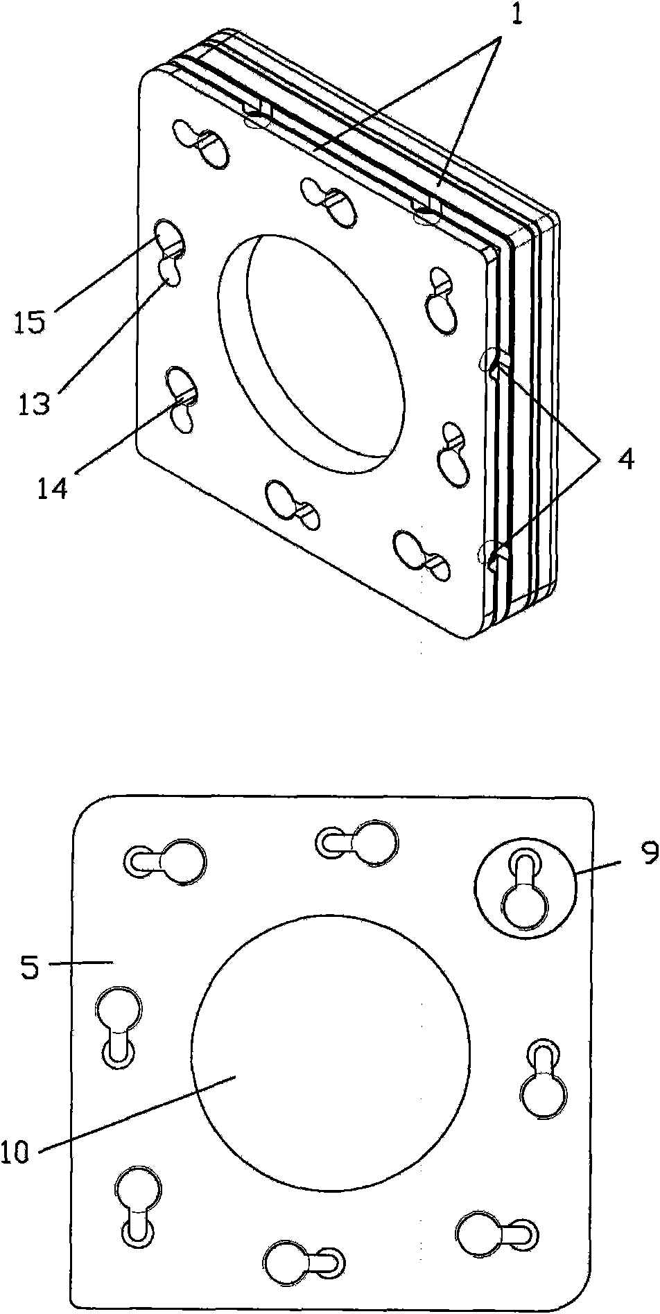 T-type groove mechanical pile extension structure for prefabricated square pile and construction method