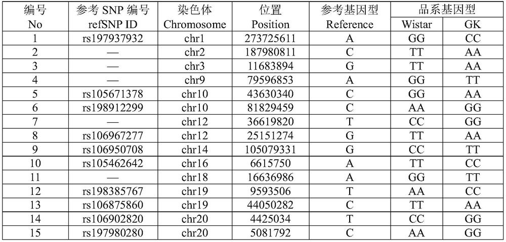 SNP markers and their applications for the identification of four commonly used strains of rats