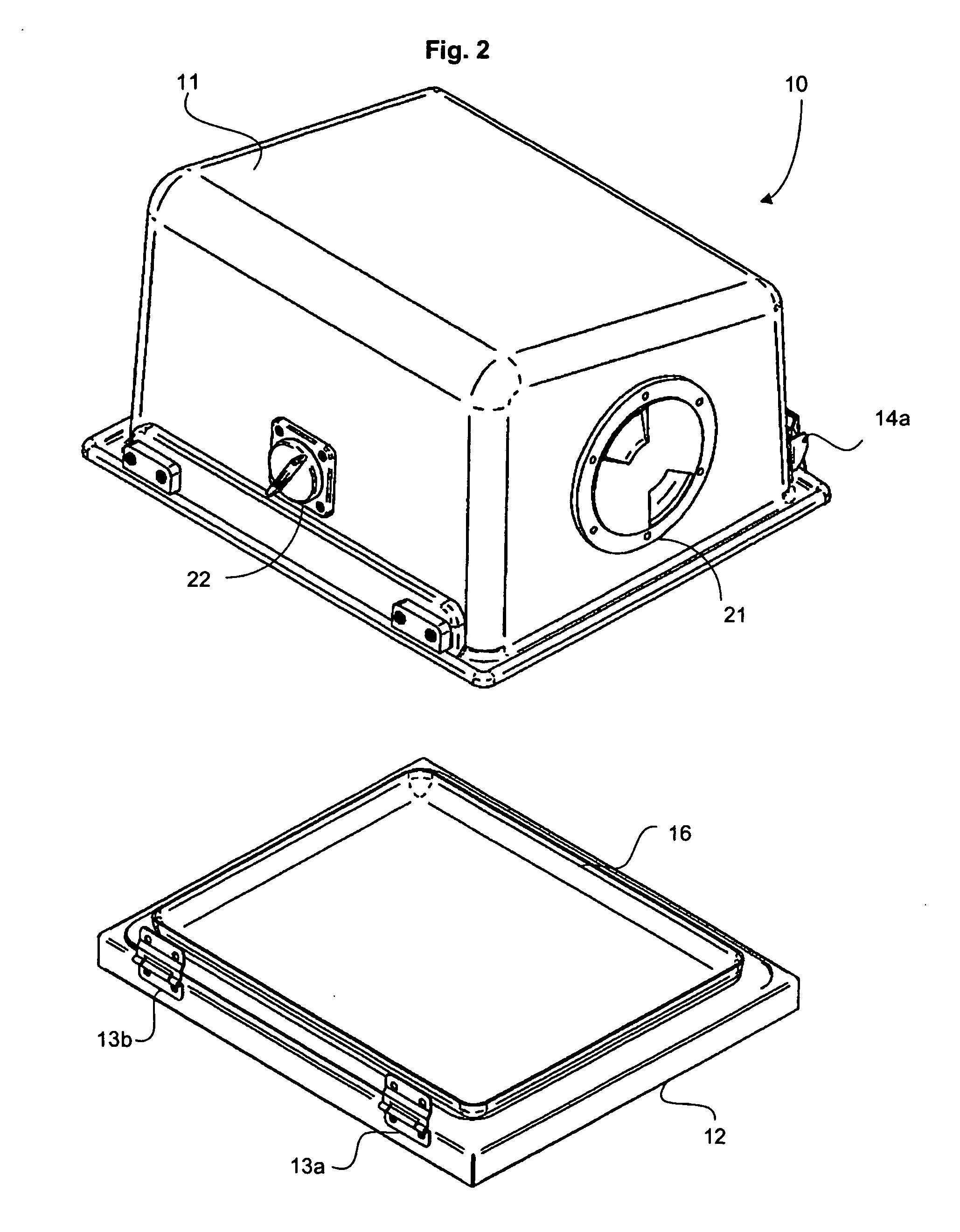 Apparatus for contained inspection and transportation of suspect objects