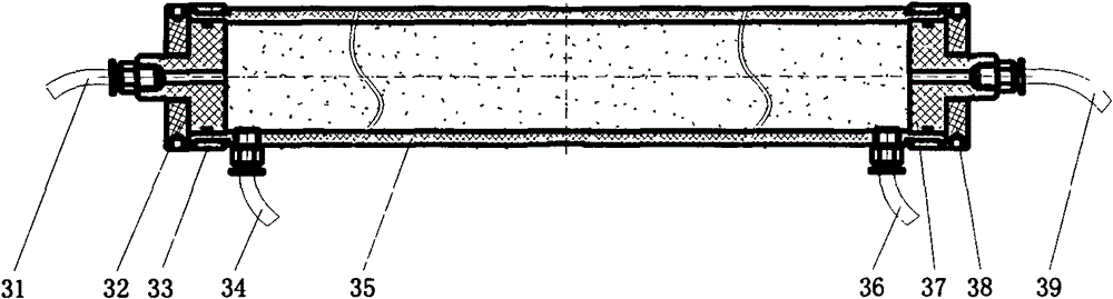 Self-circulation axial-radial seepage Darcy law experimental apparatus