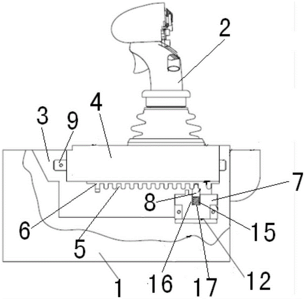 Equipment control component position adjusting device