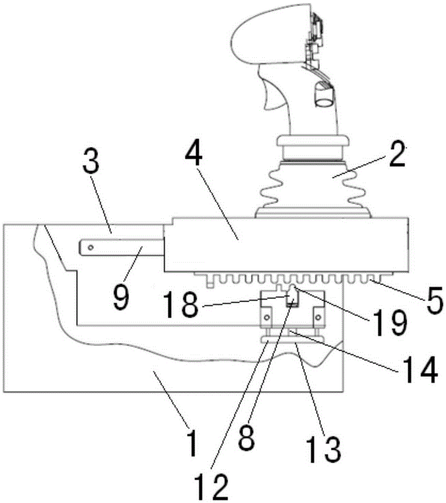 Equipment control component position adjusting device