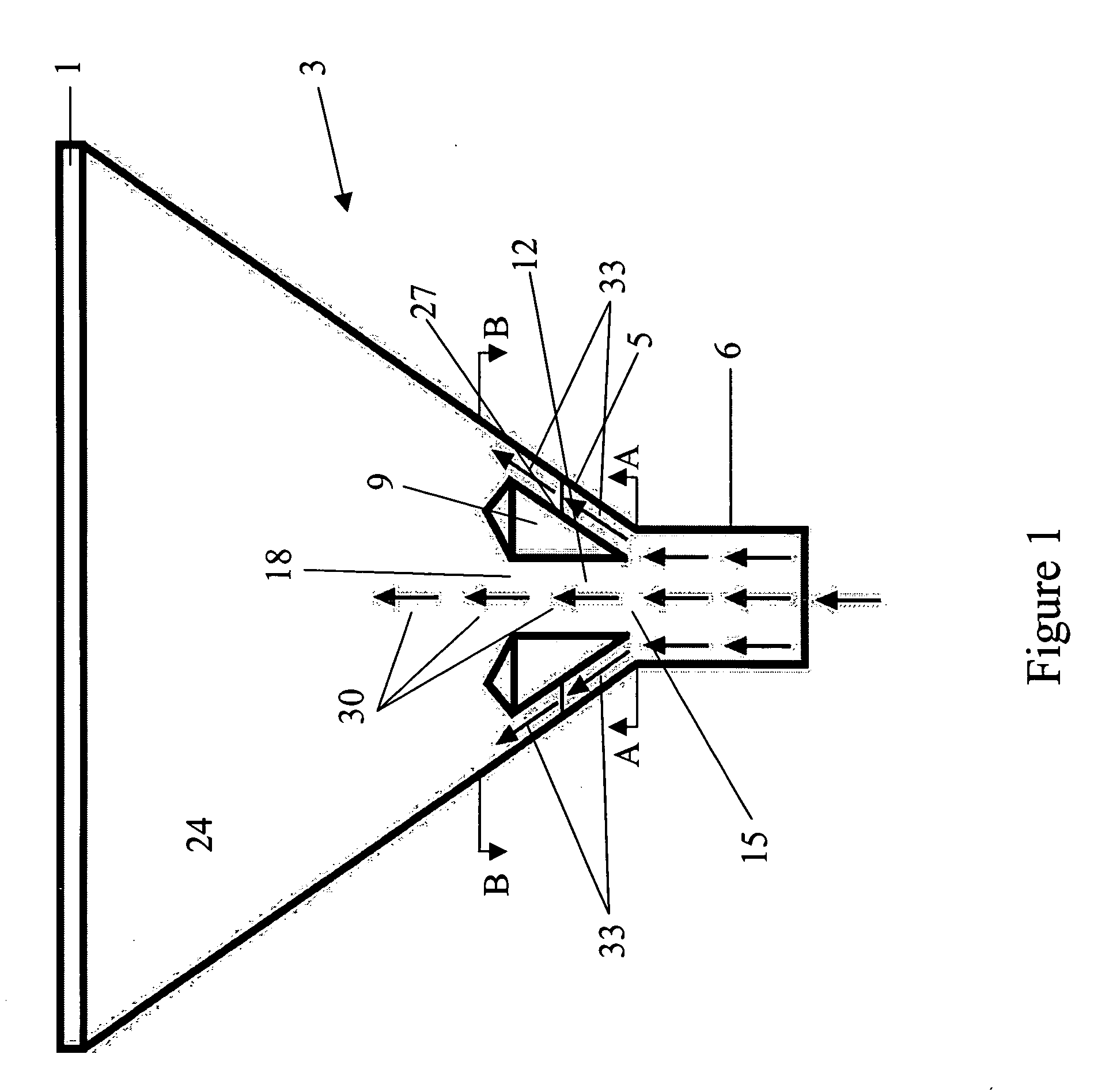 Angular flow distribution bottom head