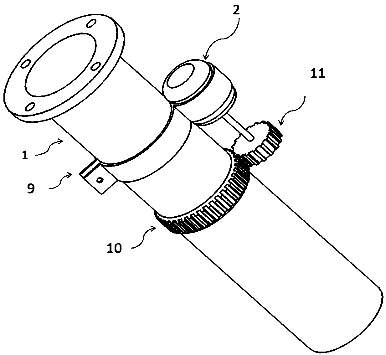 An automatic variable diameter cyclone separation device for overflow pipe