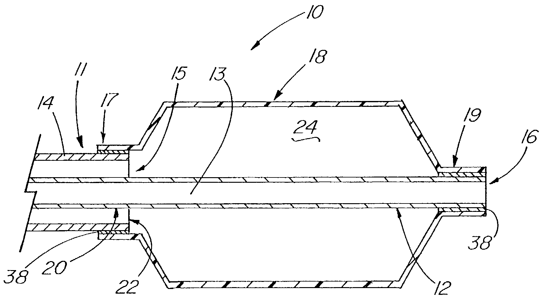 Medical device including improved expandable balloon