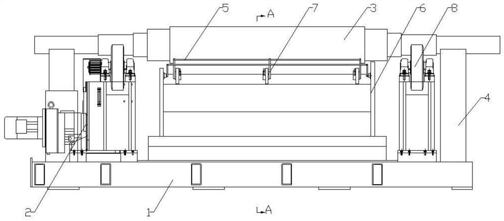 Roller rust-proof paper stripping and storing device