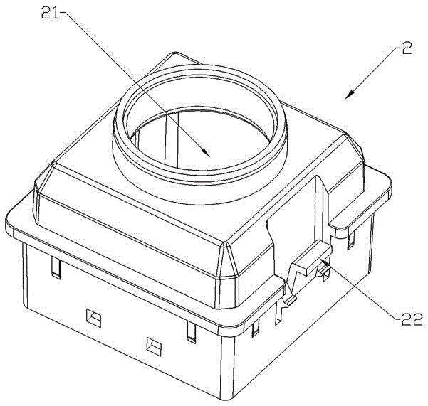 Combined type right-cone dual spring and pluggable independent direct capacitance keyboard switch