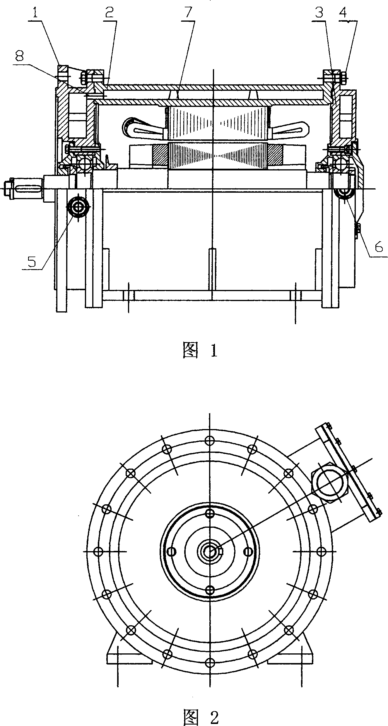 Internal water cooling motor