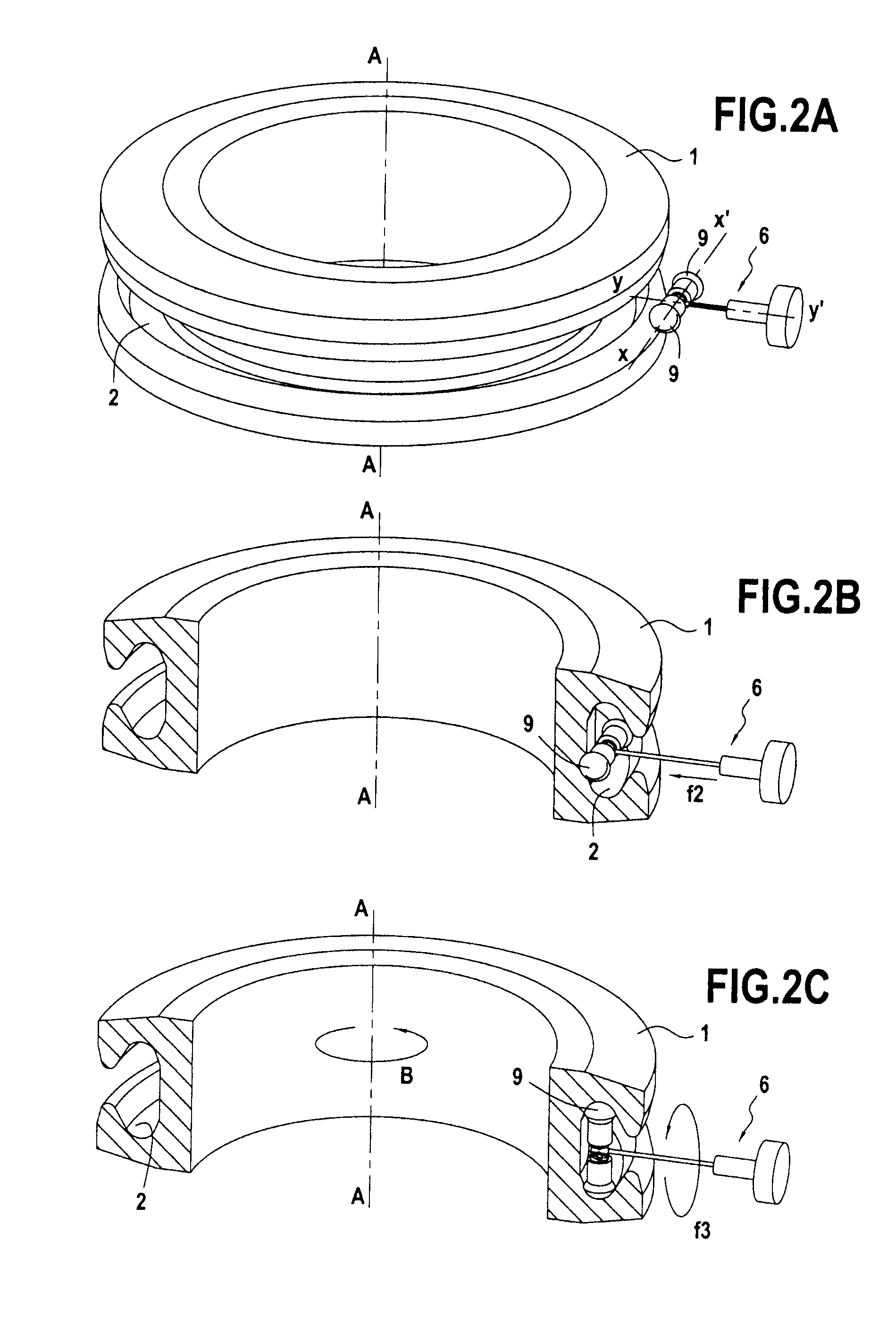 Probe for inspecting the surface of a circumferential slot in a turbojet disk by means of eddy currents