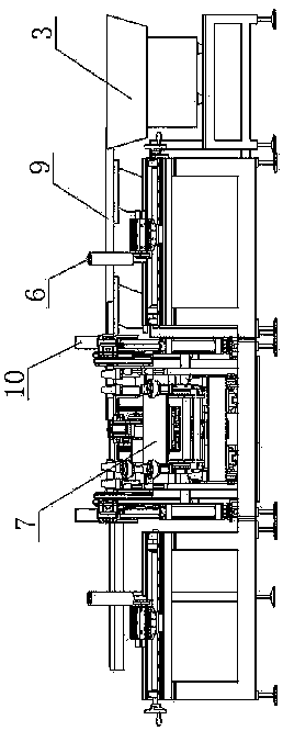 Automatic dismounting and stacking device for front windshield of car