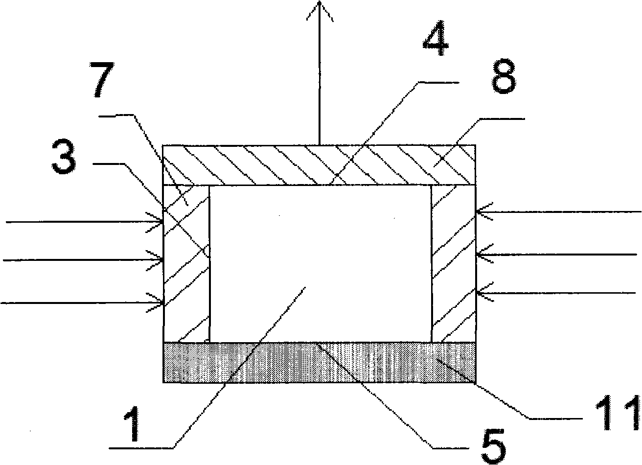 Light guide body covered with optical membrane