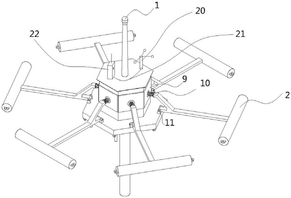 Power grid system transmission device and erection method thereof