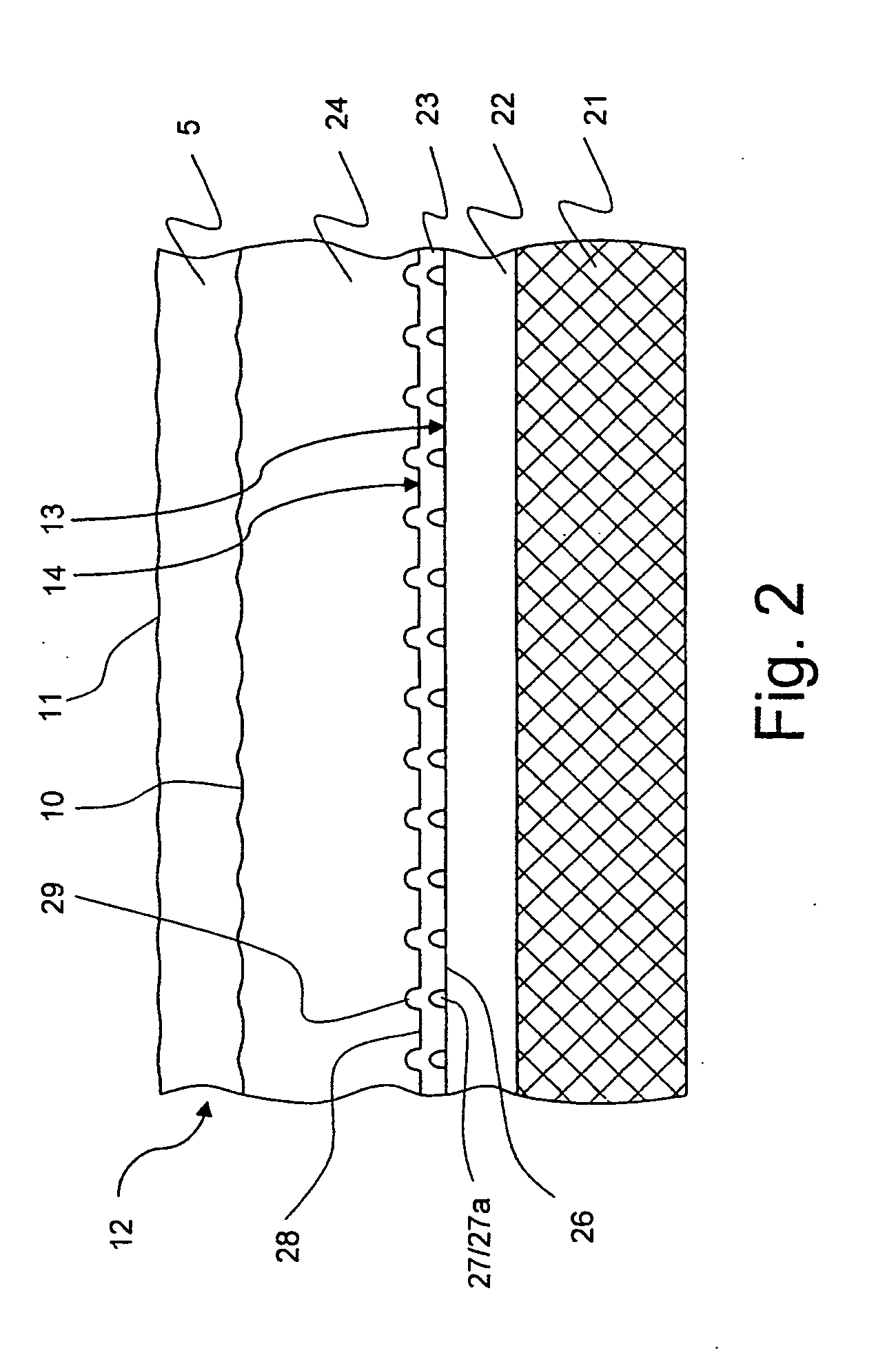 Method for producing a HTS coated conductor and HTS coated conductor with reduced losses
