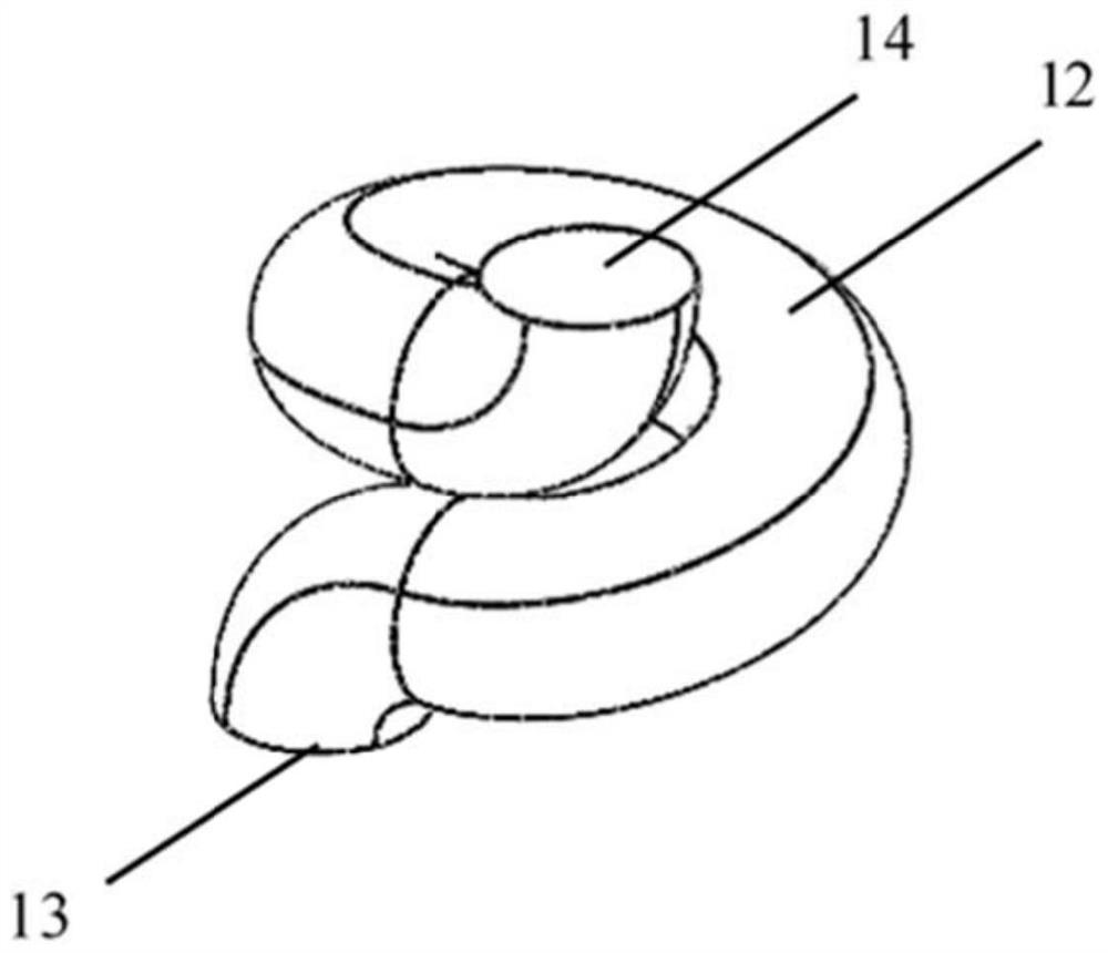 Air heating structure with micro-spiral airflow channel and electronic cigarette