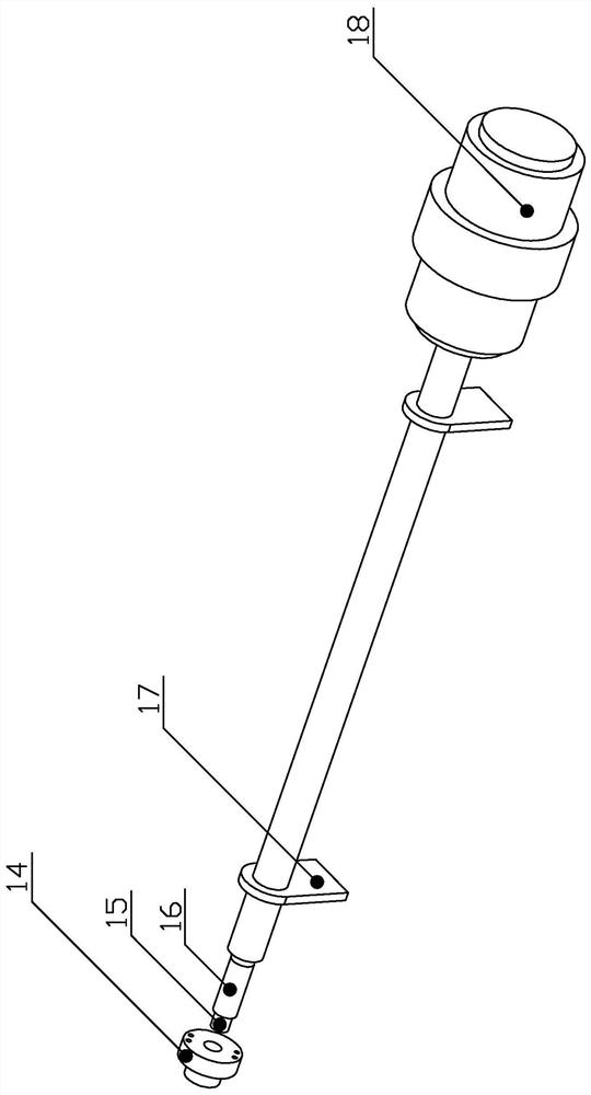 Rotating shaft type variable-angle loading clamp based on light-gas gun and mounting method thereof