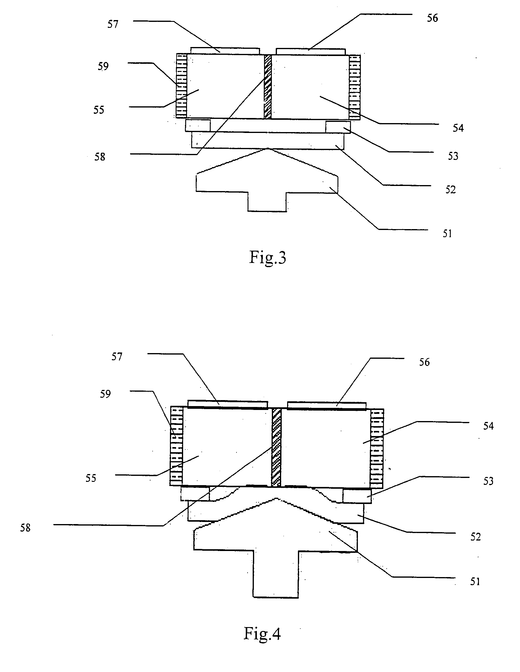 Device for varing capacitance