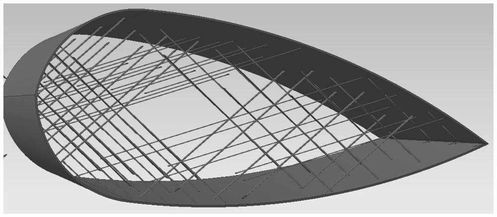 A 3D printing molding method using continuous fibers and the target structure and application obtained by molding