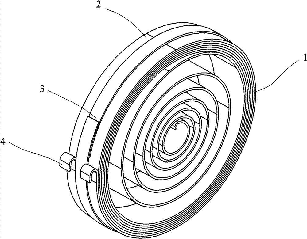 Flat spiral spring