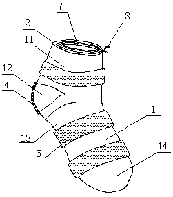 Pilling-resistant woolen sock