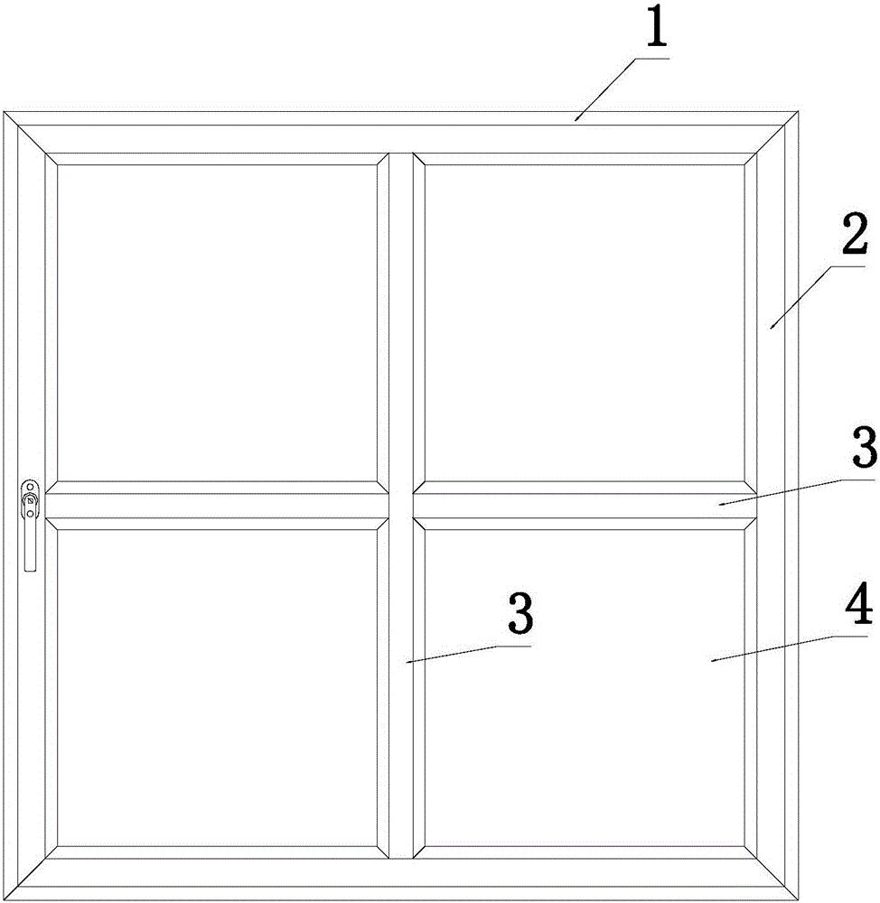 Sash structure with mullion