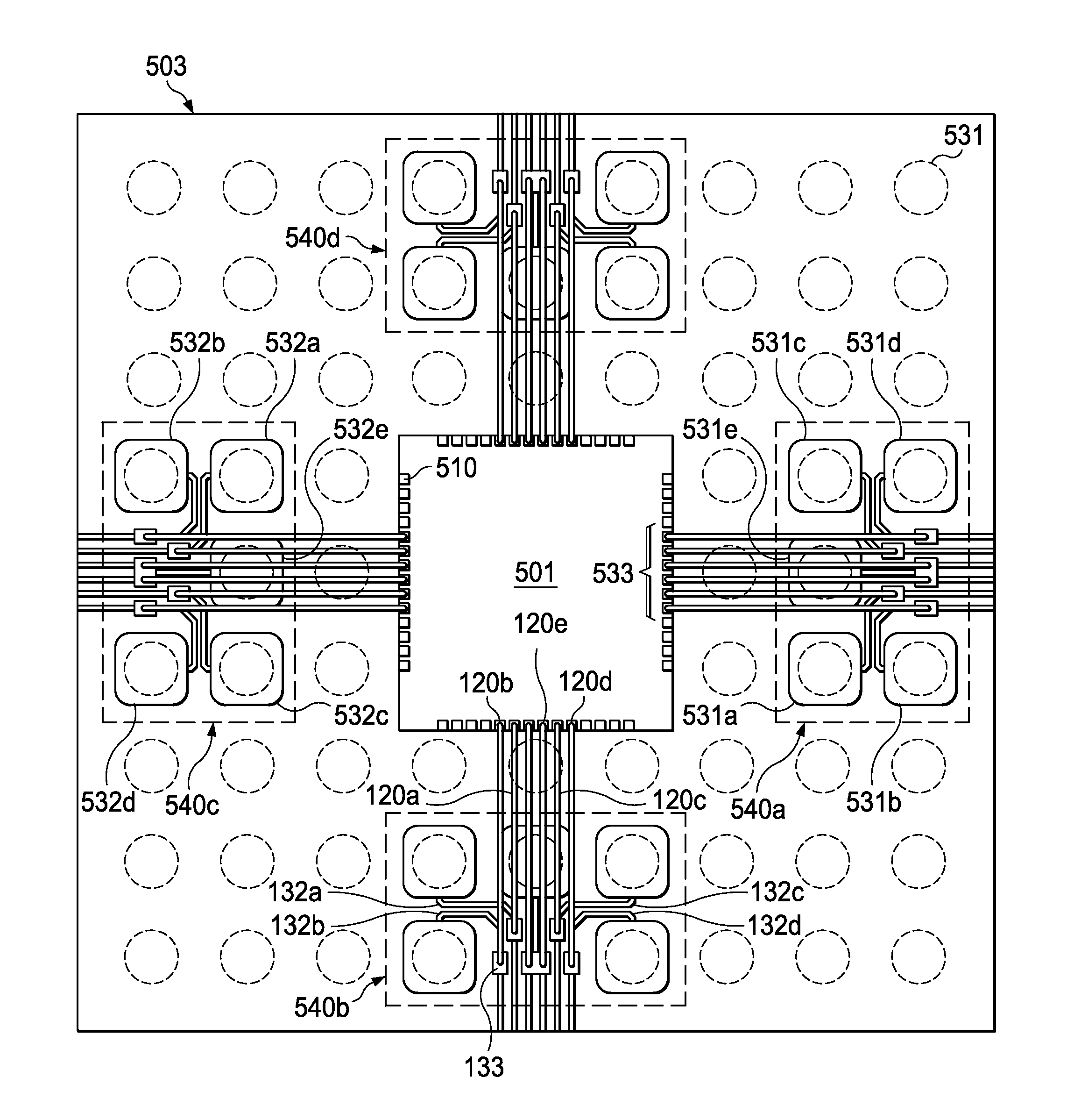 Structure for High-Speed Signal Integrity in Semiconductor Package with Single-Metal-Layer Substrate