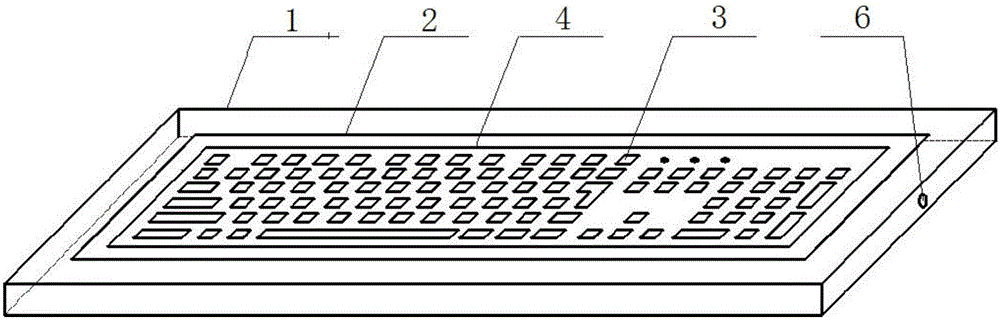 Flame-proof type touch keyboard for mine