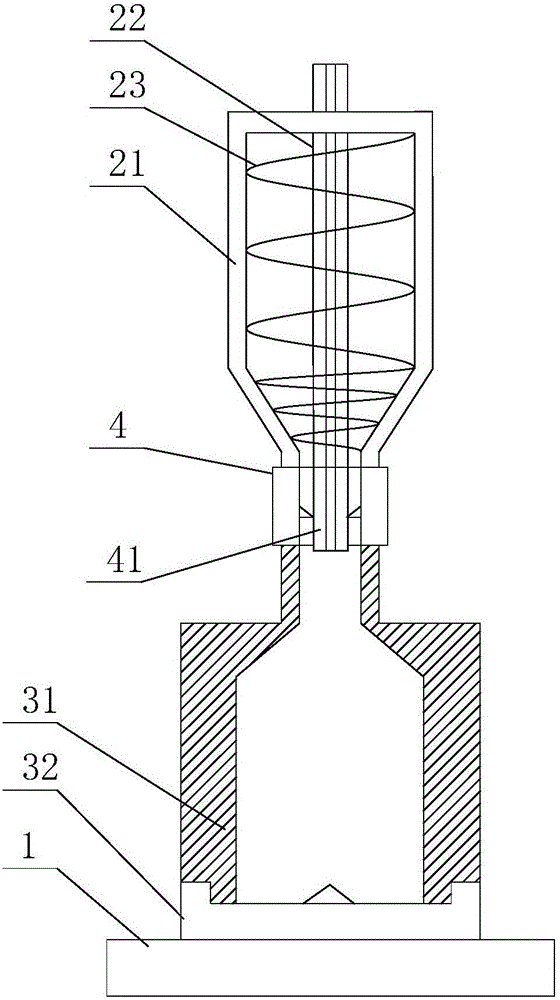 Plastic bottle processing device for even forming