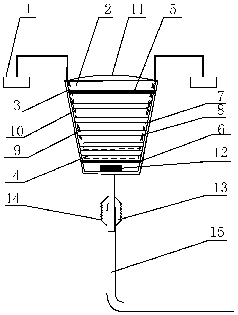 Intelligent overwater garbage classifying processing device