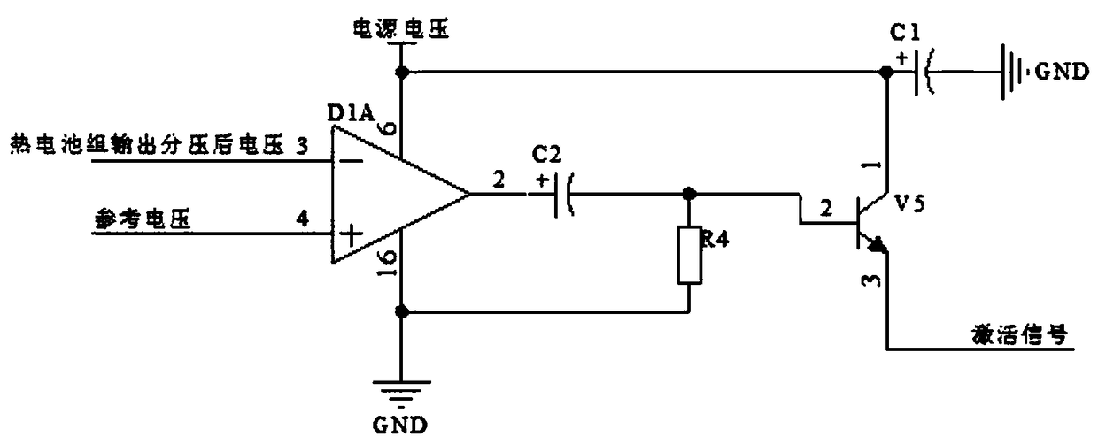 An activation circuit for sequential operation of thermal battery cells