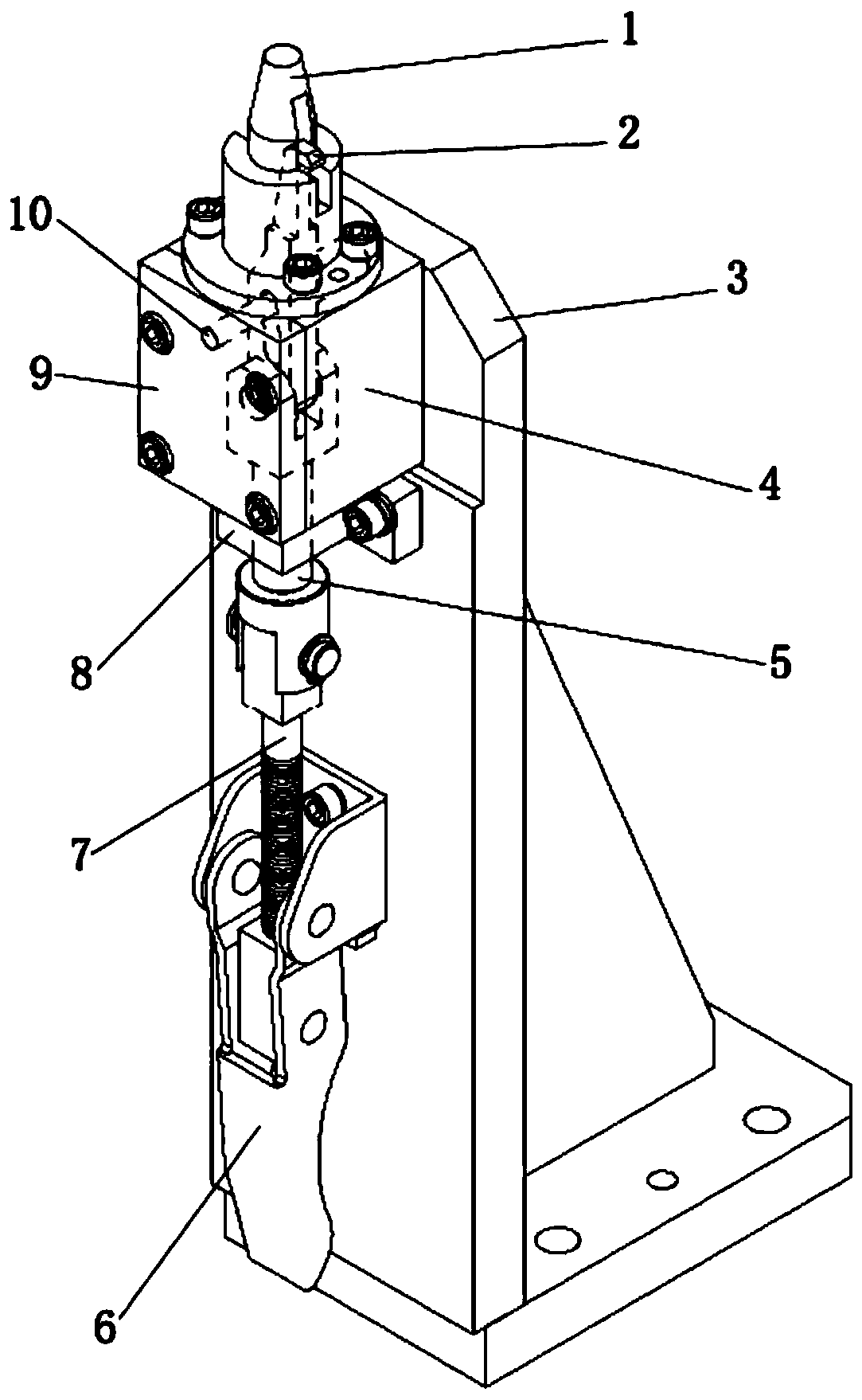 Car body clamping positioning device suitable for car welding production line