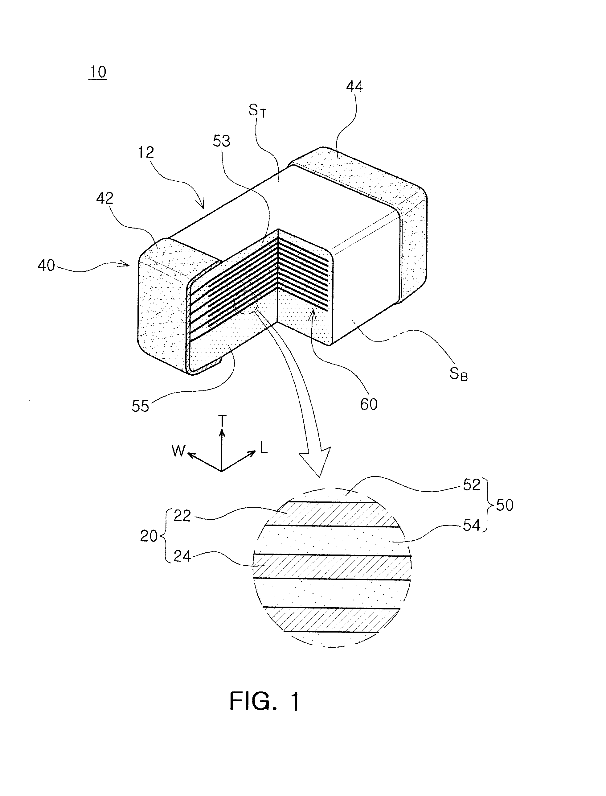 Laminated chip electronic component, board for mounting the same, and packing unit thereof