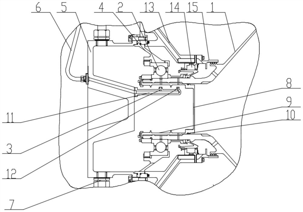 Bearing cooling structure