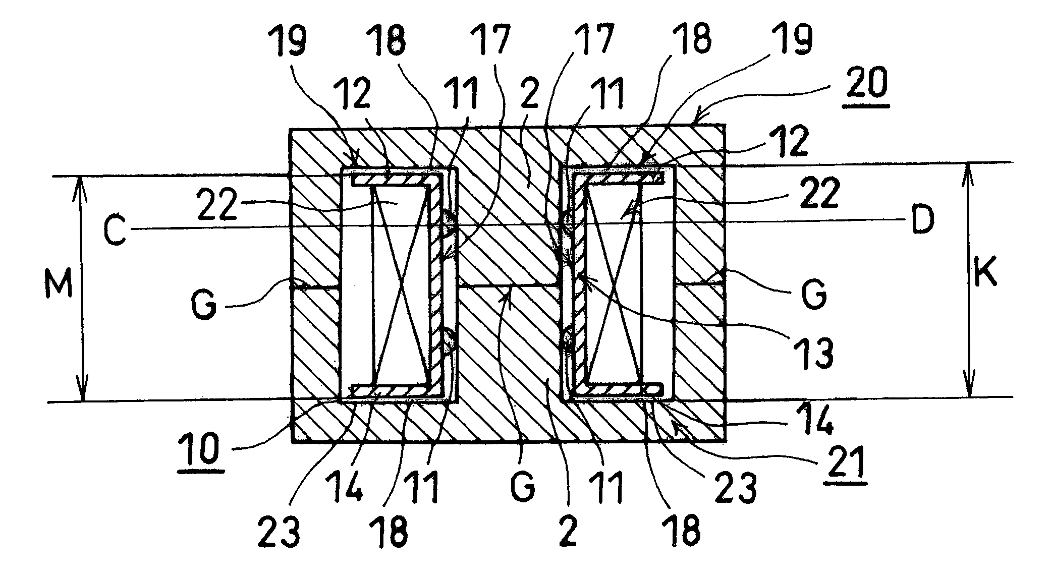 Coil bobbin with core spacing mechanisms