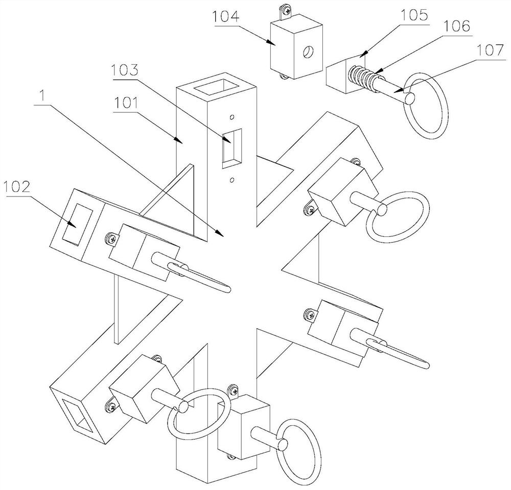 Split conducting wire assembly type anti-galloping spacer