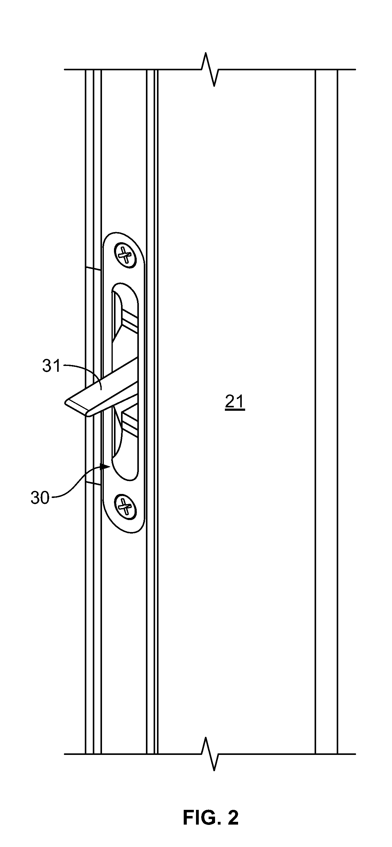 Convenient sliding glass door intermediate lock system