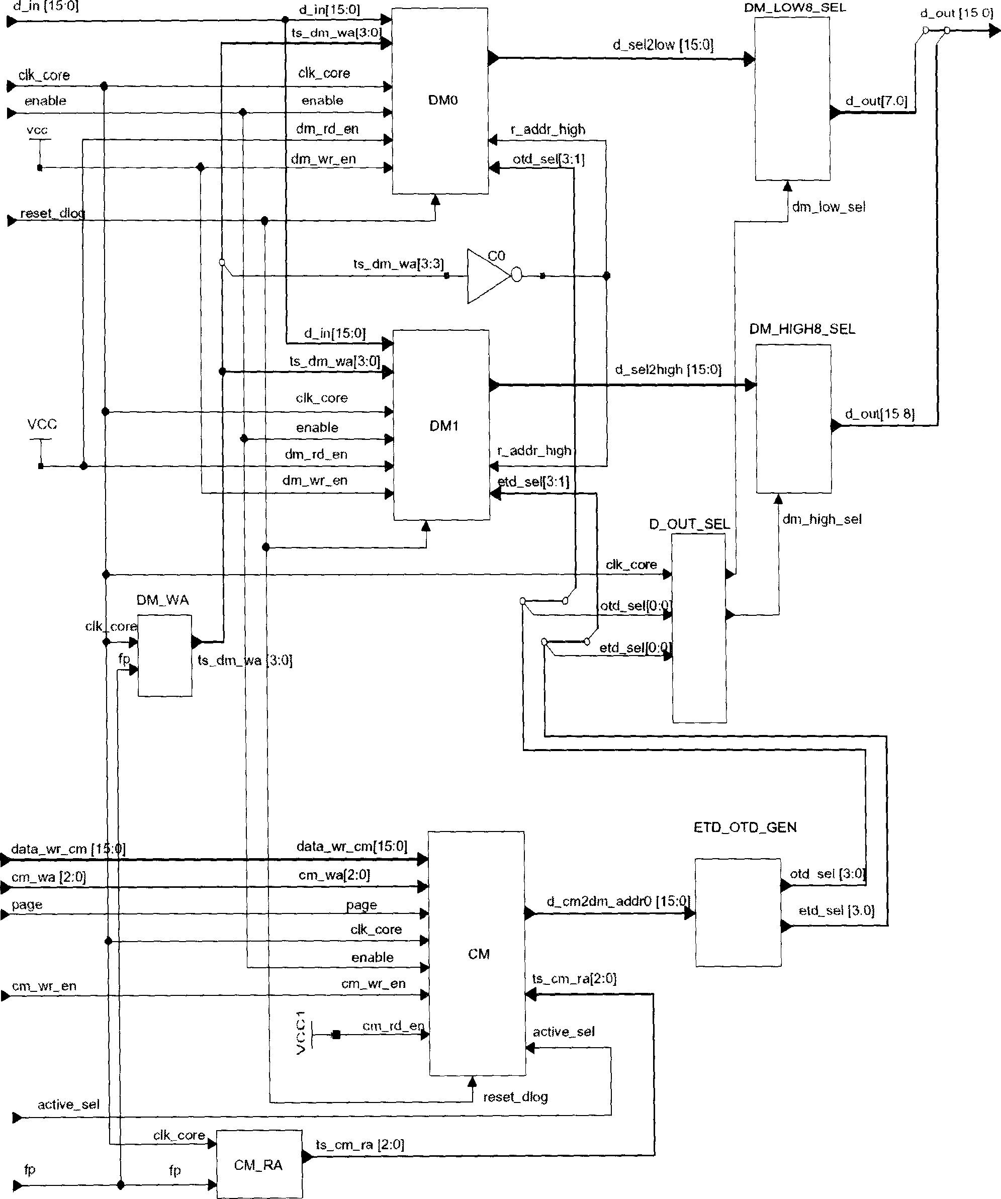 Circuit module for realizing high-speed time division switching