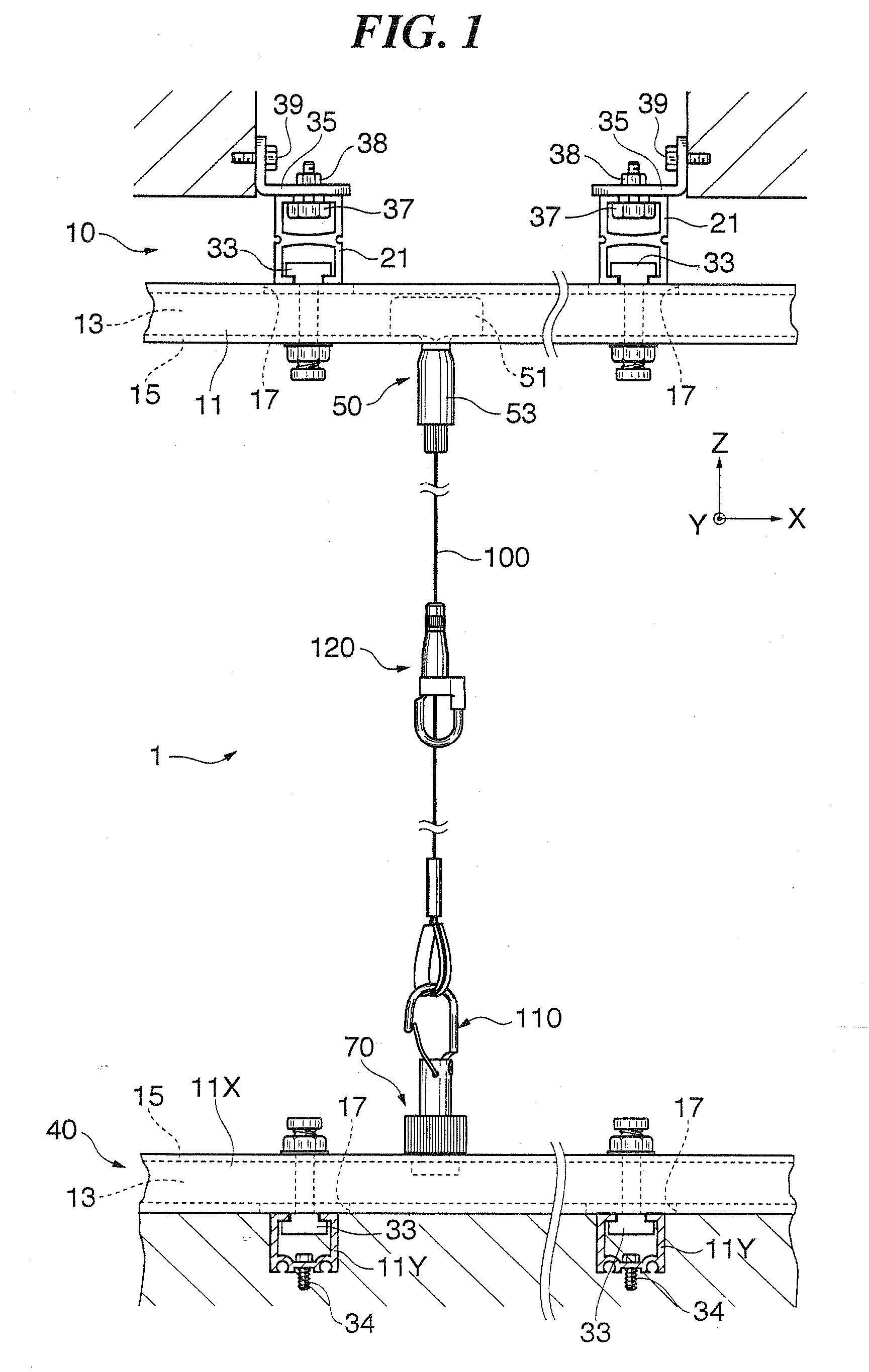 Article hanging system, slidable wire holder, detachable wire holder, wire hook and wire gripper